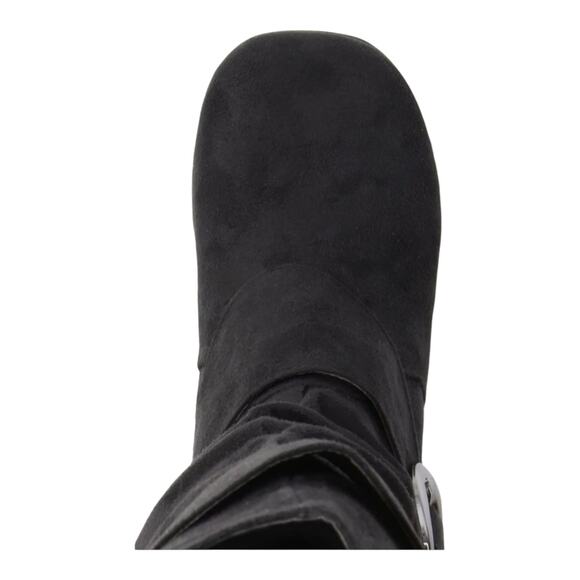 Journee Collection Women's Jester Rouched Mid Shaft Boots Black Size 9 M - Picture 3 of 4